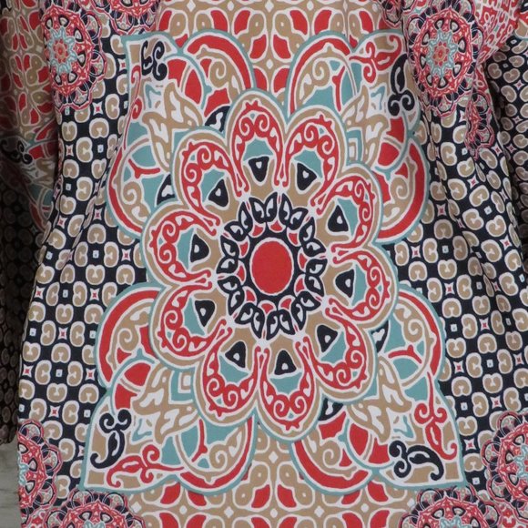 Heart‎ Soul* Women's 3/4 Sleeve V-Neck Pointed Hem Pullover Blouse~ Size X-Large - Picture 12 of 12